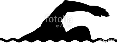 500x185 Swimmer Silhouette Stock Image And Royalty Free Vector Files