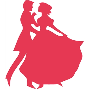 300x300 Gallery Ballroom Dancing Couple Silhouette,