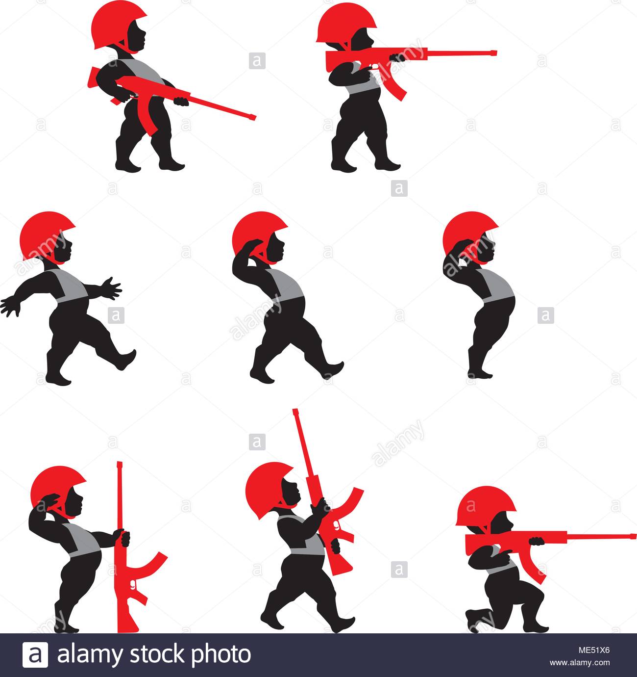 1300x1380 Soldiers Silhouette Stock Vector Images