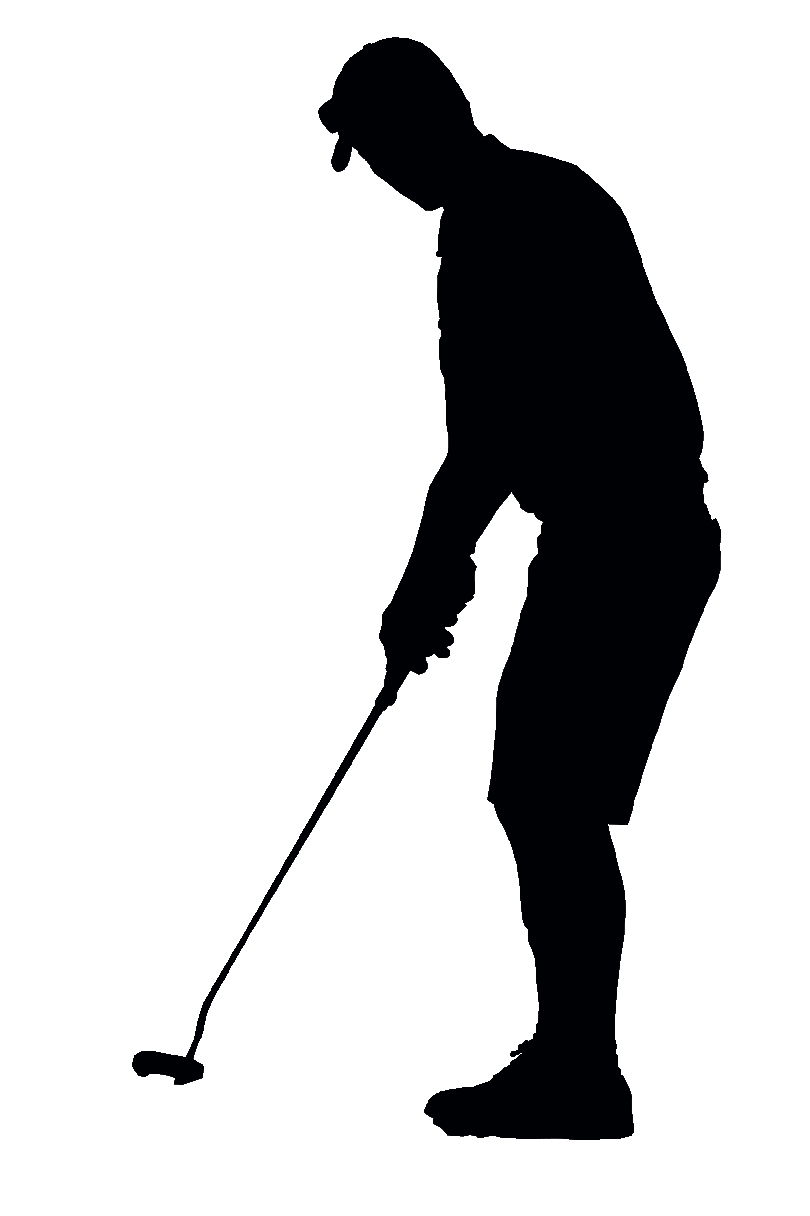 1666x2500 Silhouette Clipart Golf