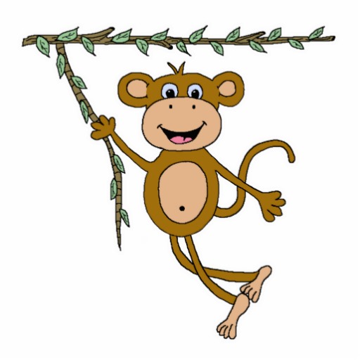 512x512 Swinging Monkey Clipart