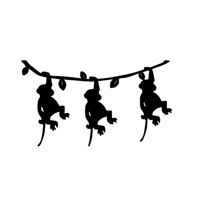 640x640 Swinging Monkeys Animal Creative Classic Personality Stickers