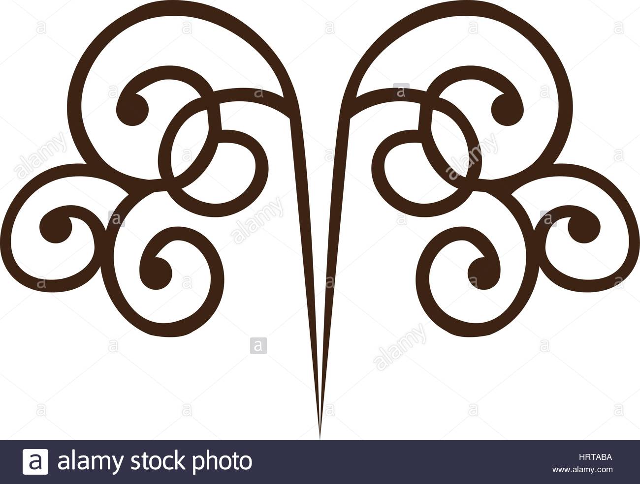 1300x984 Silhouette Set Decorative Ornament Swirl Design Stock Vector Art