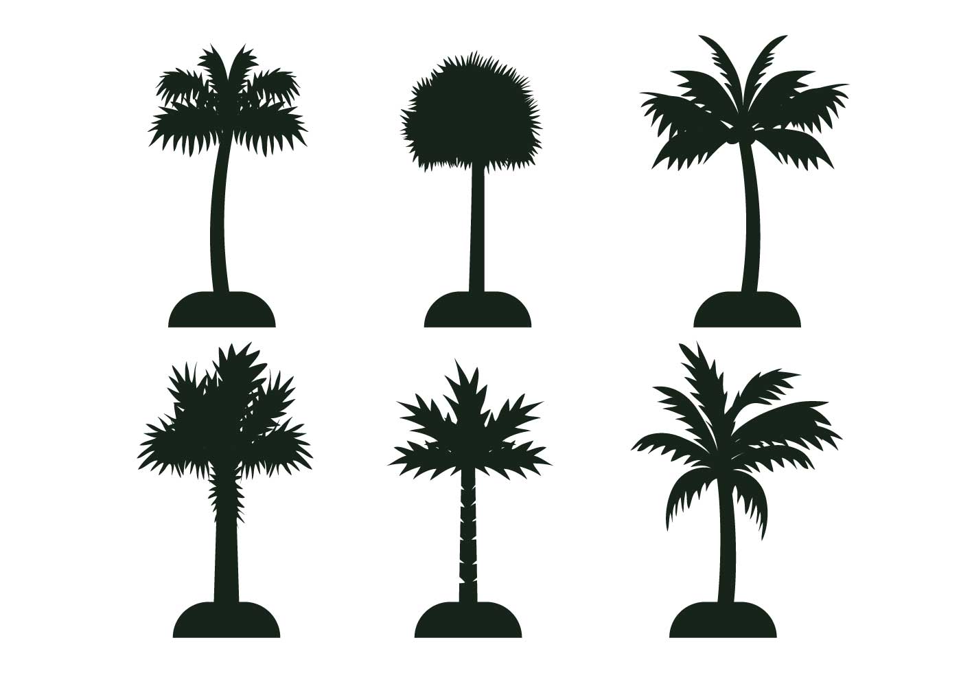 1400x980 Palmetto Tree Vector Silhouette
