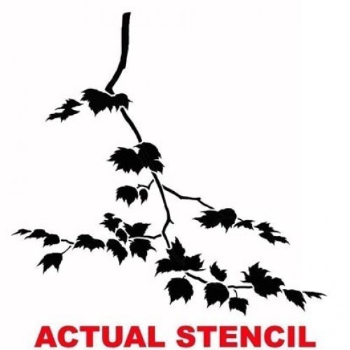 500x500 Wall Stencil Sycamore Spreading Branch