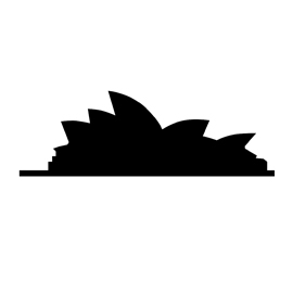 270x270 Sydney Opera House Silhouette Stencil Free Stencil Gallery