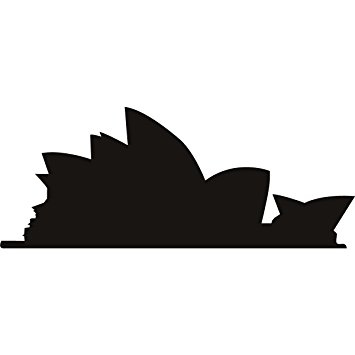 355x355 Sydney Opera House Wall Art Sticker 37 02