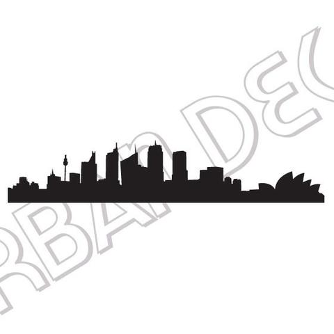 480x480 Urban Decal Sydney Skyline Decal