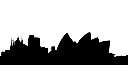 Sydney Skyline Silhouette at GetDrawings | Free download