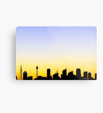 210x230 Sydney Silhouette Skyline Metal Prints Redbubble