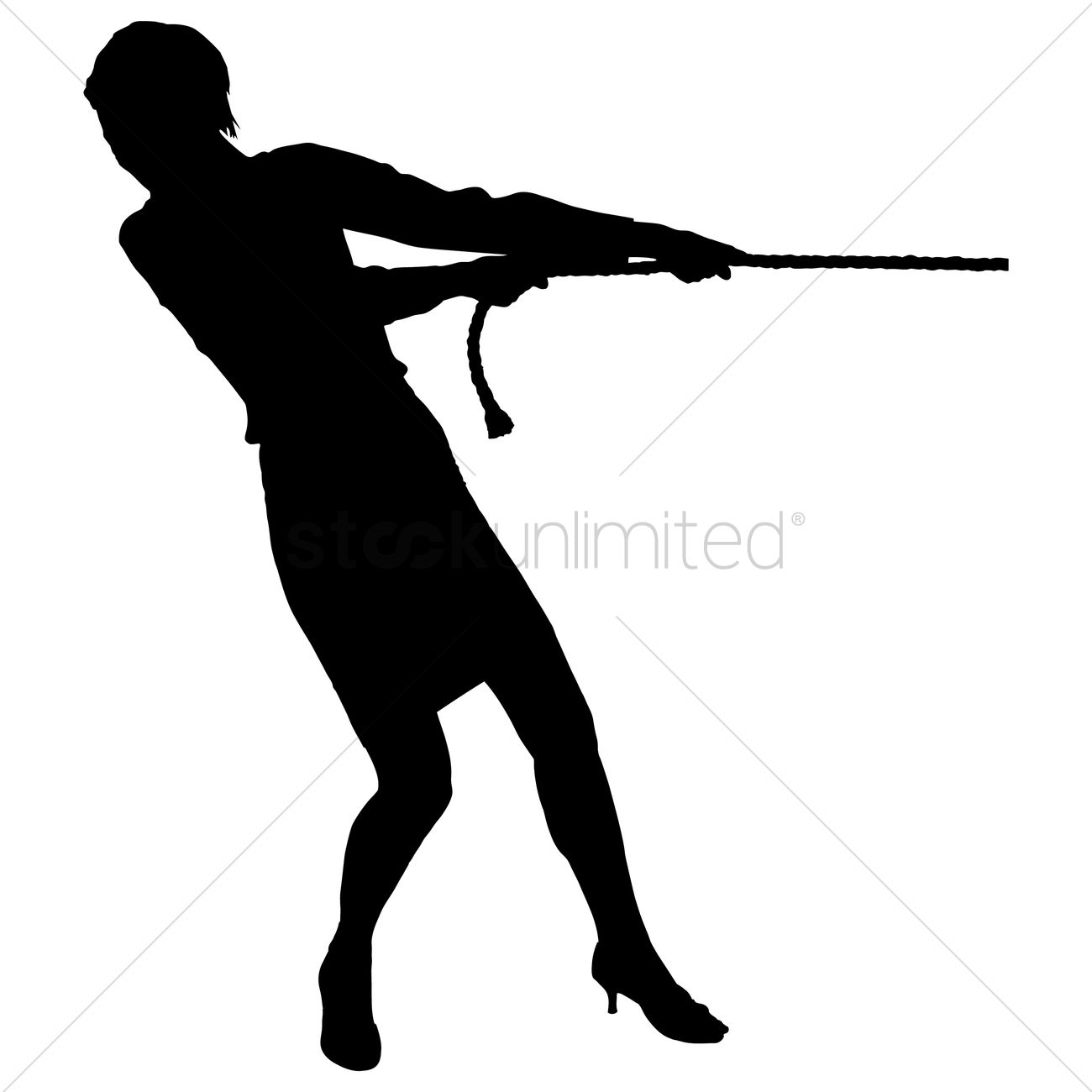 1300x1300 Silhouette Of A Woman Vector Image