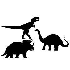 225x225 Silhouette Girl With T Rex Dinosaur Pet Tyrannosaurus Skeleton Art