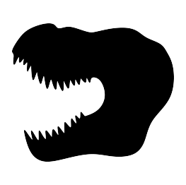 263x262 T Rex Head Silhouette Coloring Pages 2, Templates And Not Only