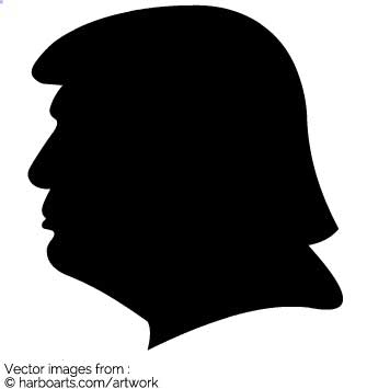 335x355 Download Trump Profile Silhouette