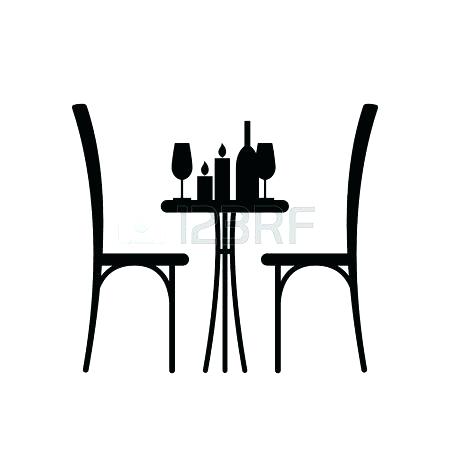 450x450 Table Silhouette Vector Silhouette People Sitting At The Table