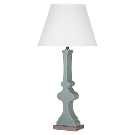 450x450 Ceramic Table Lamp In Satin Sage With An Urn Inspired Silhouette