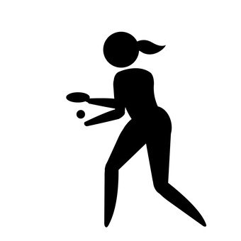 Table Tennis Silhouette at GetDrawings | Free download