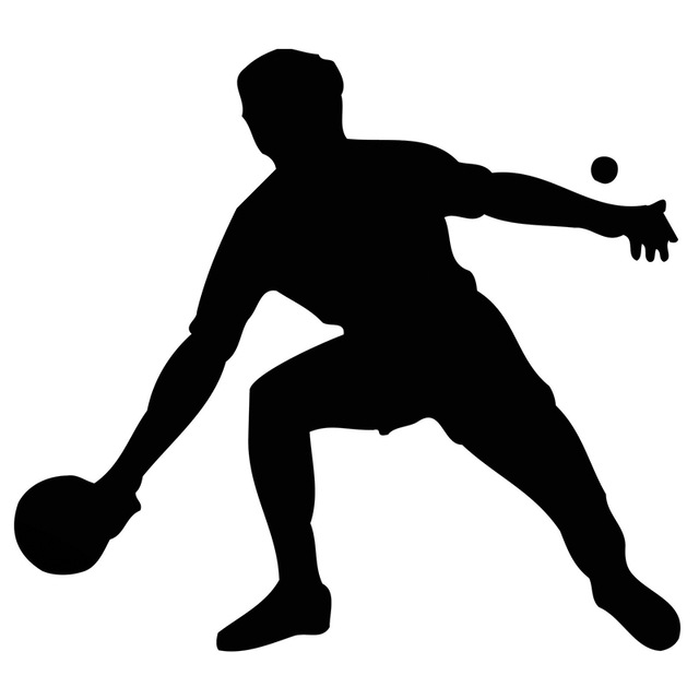 640x640 Hot Sale Table Tennis Player A Sports Silhouette Car Sticker