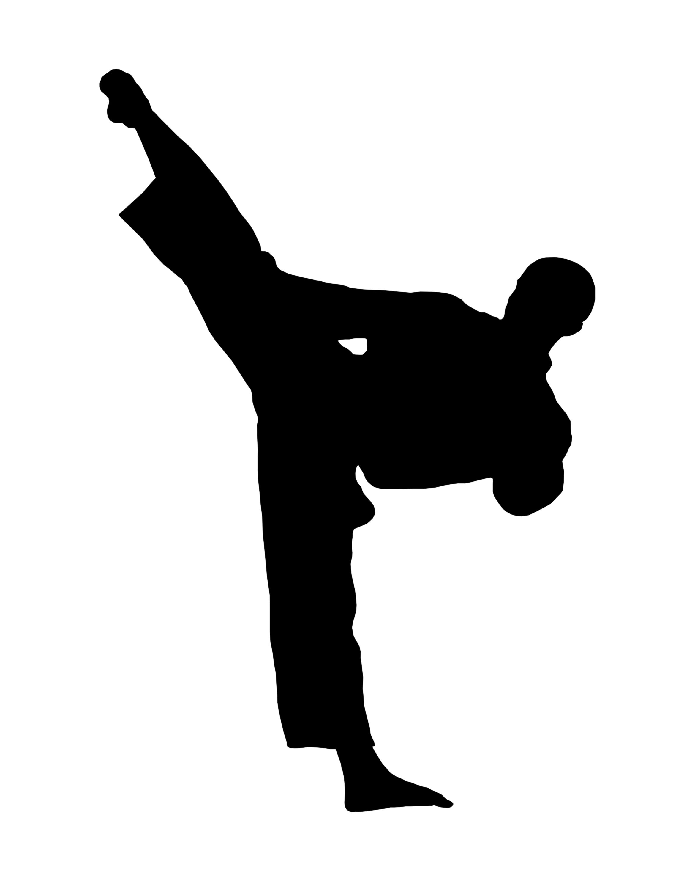 Taekwondo Silhouette Clip Art at GetDrawings | Free download