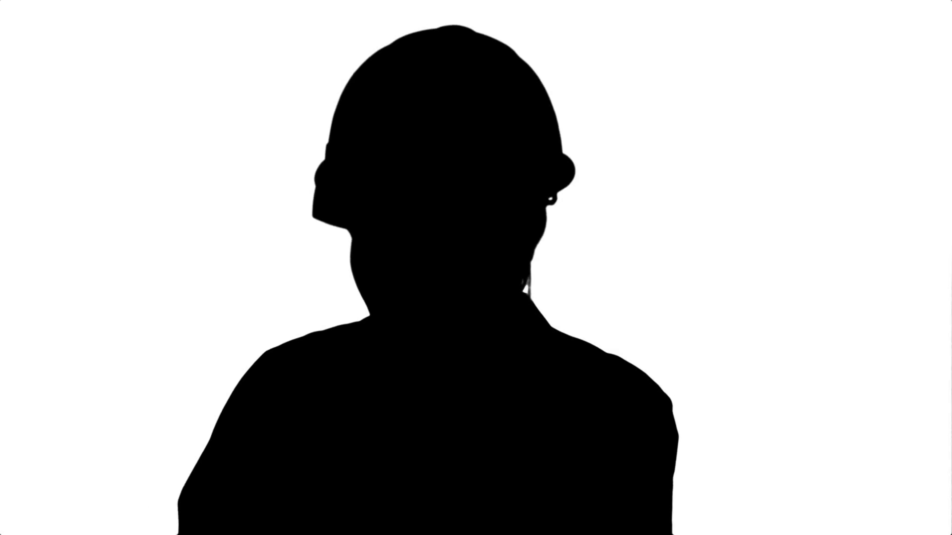 1920x1080 Silhouette Angry Woman Construction Worker In A Hardhat Shouting