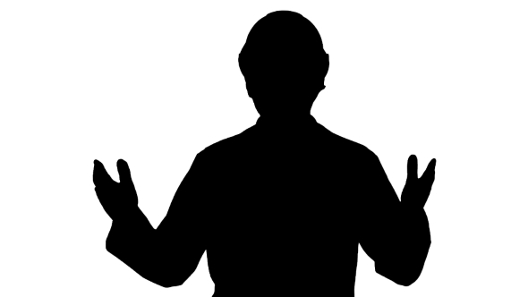 590x332 Silhouette Smiling Male Architect With Talking On Camera Track