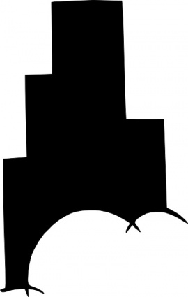 270x425 High Rise Building Silhouette Clip Art Vector, Free Vector