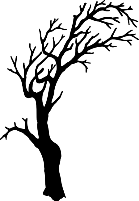450x651 Tree Silhouette Svg File Scary, Silhouettes And Cricut