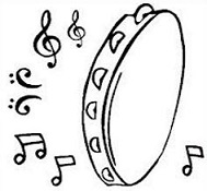 189x175 Tambourine Clip Art