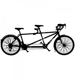285x300 Bicycle Clipart Tandem Bike