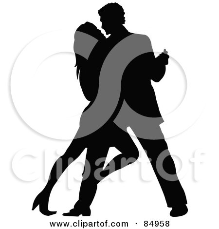 450x470 Royalty Free (Rf) Clipart Illustration Of A Tango Dancing Couple
