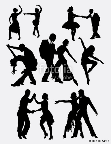 385x500 Tango Salsa 2 Male And Female Dancer Silhouette. Good Use