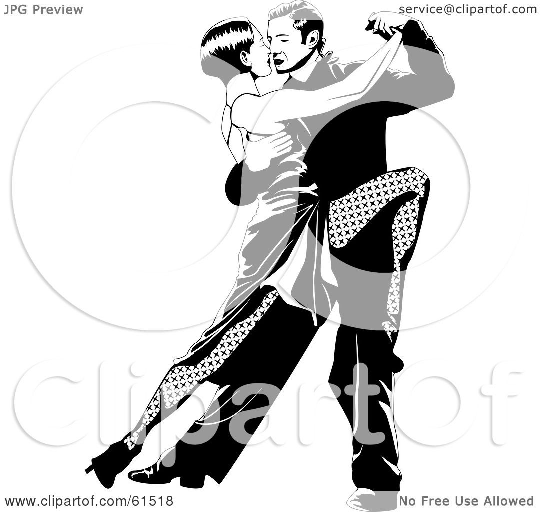 1080x1024 Royalty Free (Rf) Clipart Illustration Of A Passionate Tango