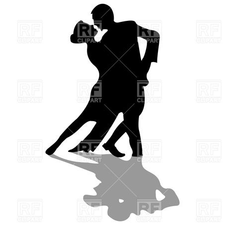 453x453 Tango Dancers Royalty Free Vector Clip Art Image