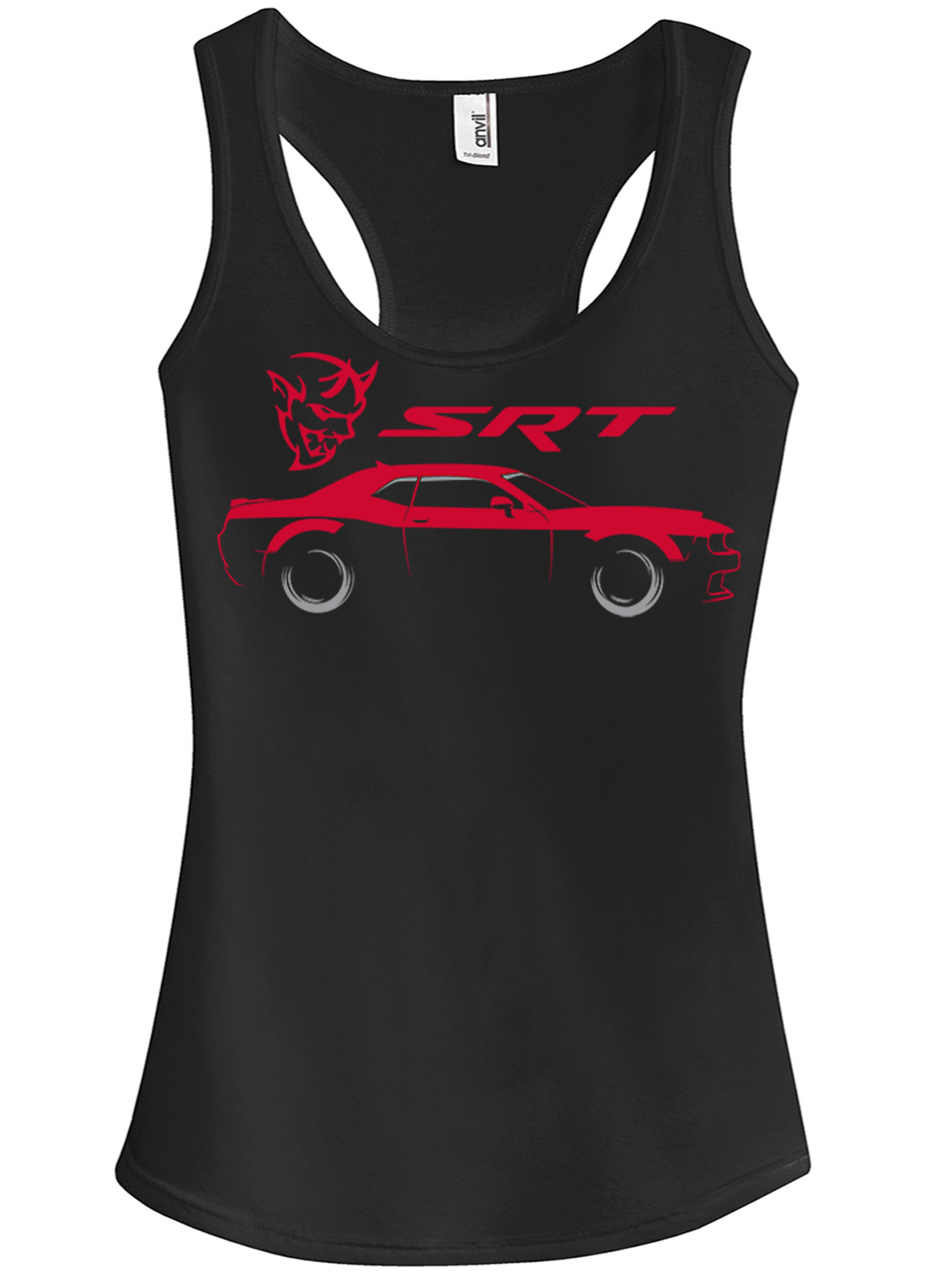 1100x1500 Street And Racing Car Racerback Dodge Str Silhouette Women's Tank