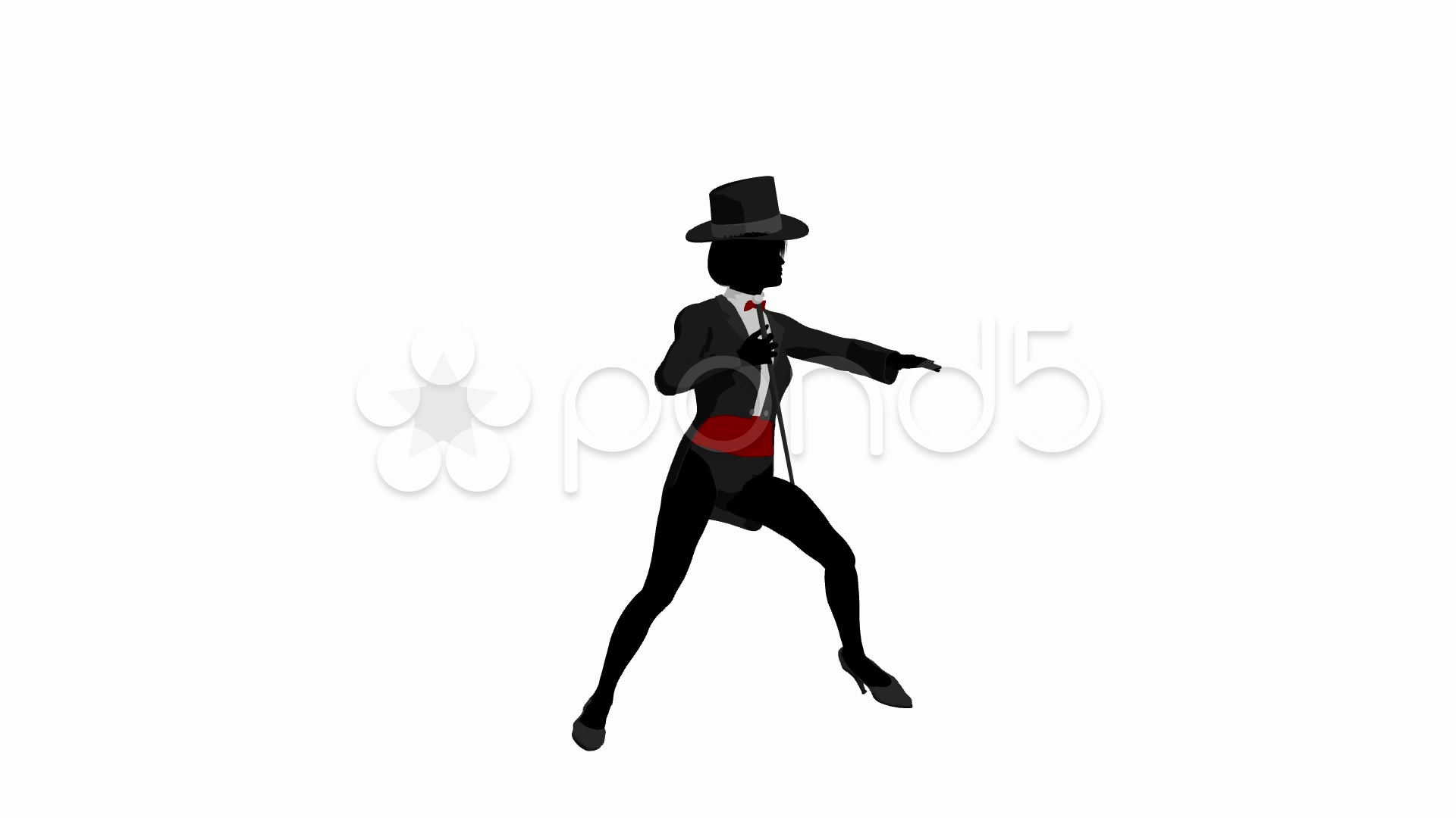 1920x1080 Tap Dancer Silhouette