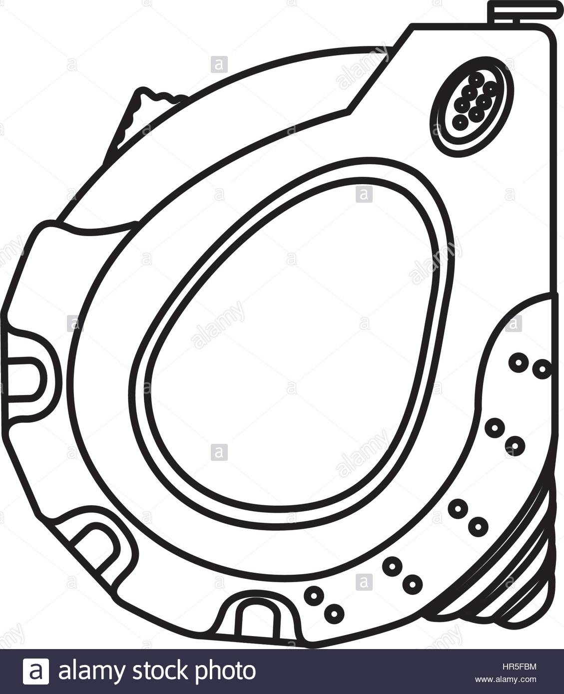 1129x1390 Sketch Silhouette Closed Tape Measure Icon Stock Vector Art