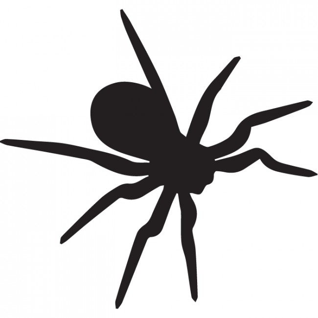 650x650 Tarantula Silhouette Wall Sticker Creative Multi Pack Wall Decal Art