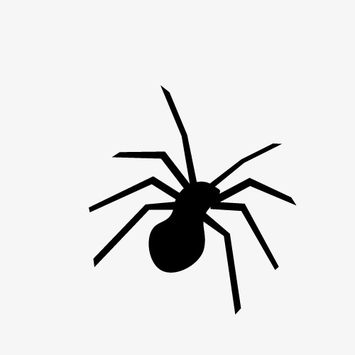 500x500 Vector Spider Silhouette, Spider, Sketch, Insect Png And Vector