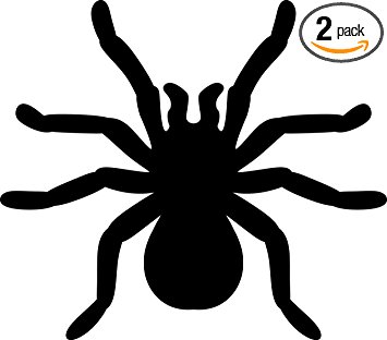 355x312 Tarantula Silhouette (Black) (Set Of 2) Premium