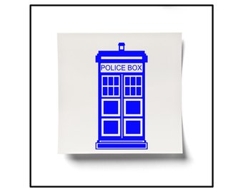 340x270 Tardis Decal Tardis Sticker Dr Who Decal Dr Who Sticker