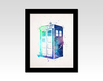 340x270 Tardis Print Etsy