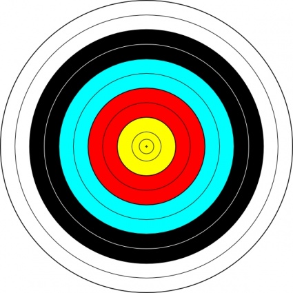 425x425 Printable Bullseye Target Vector