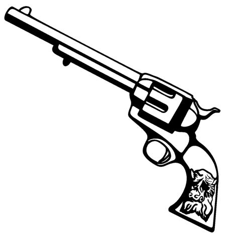 454x480 Small Gun Drawing