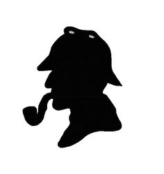 236x250 Sherlock Holmes Silhouette Decal Removable Door Wall Sticker Home