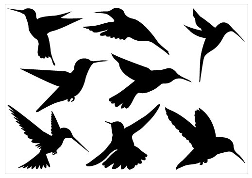 519x367 Hummingbird Silhouette Pack Tattoo Love Clipart