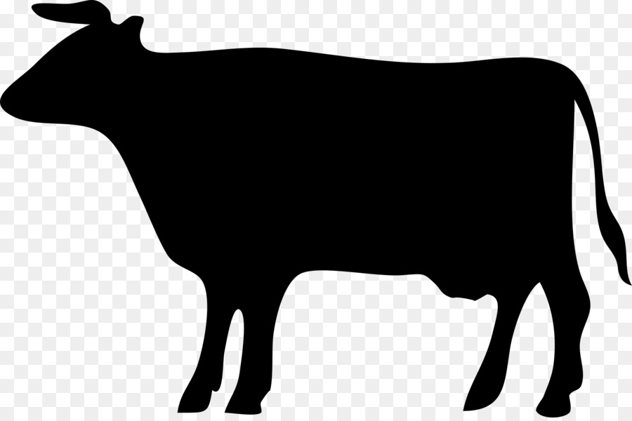 900x600 Beef Cattle Dairy Cattle Silhouette Clip Art
