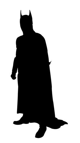 268x480 Batman Silhouette Decal Sticker