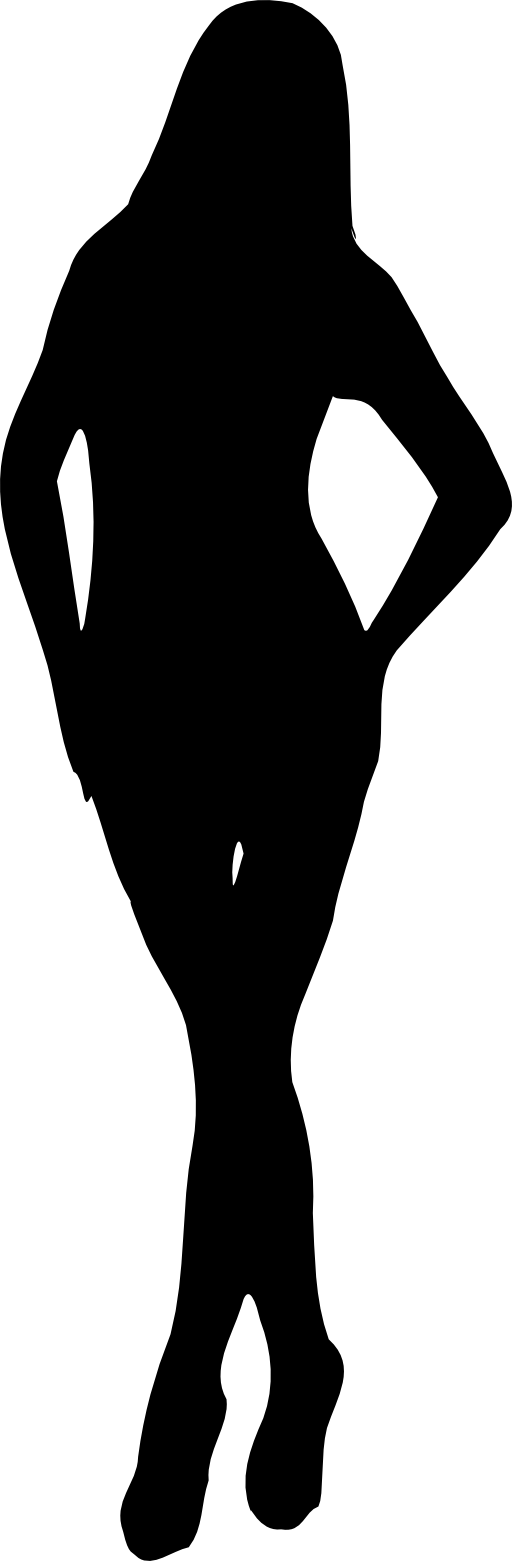 512x1561 Woman Silhouette Clipart