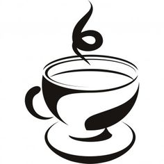 236x236 Coffee Cup Clip Art Black White Clipart Coffee