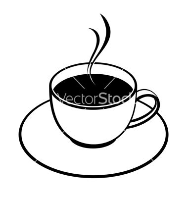 380x400 Coffee Cup Sketch Vector Silhouettes Cafe Silhouettes